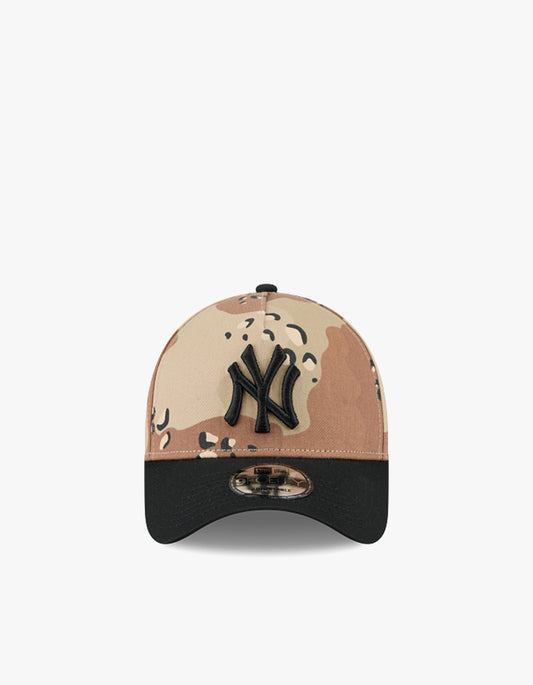 New York Yankees Desert Washed 9FORTY A Frame Cap - Claypan Camo/Black