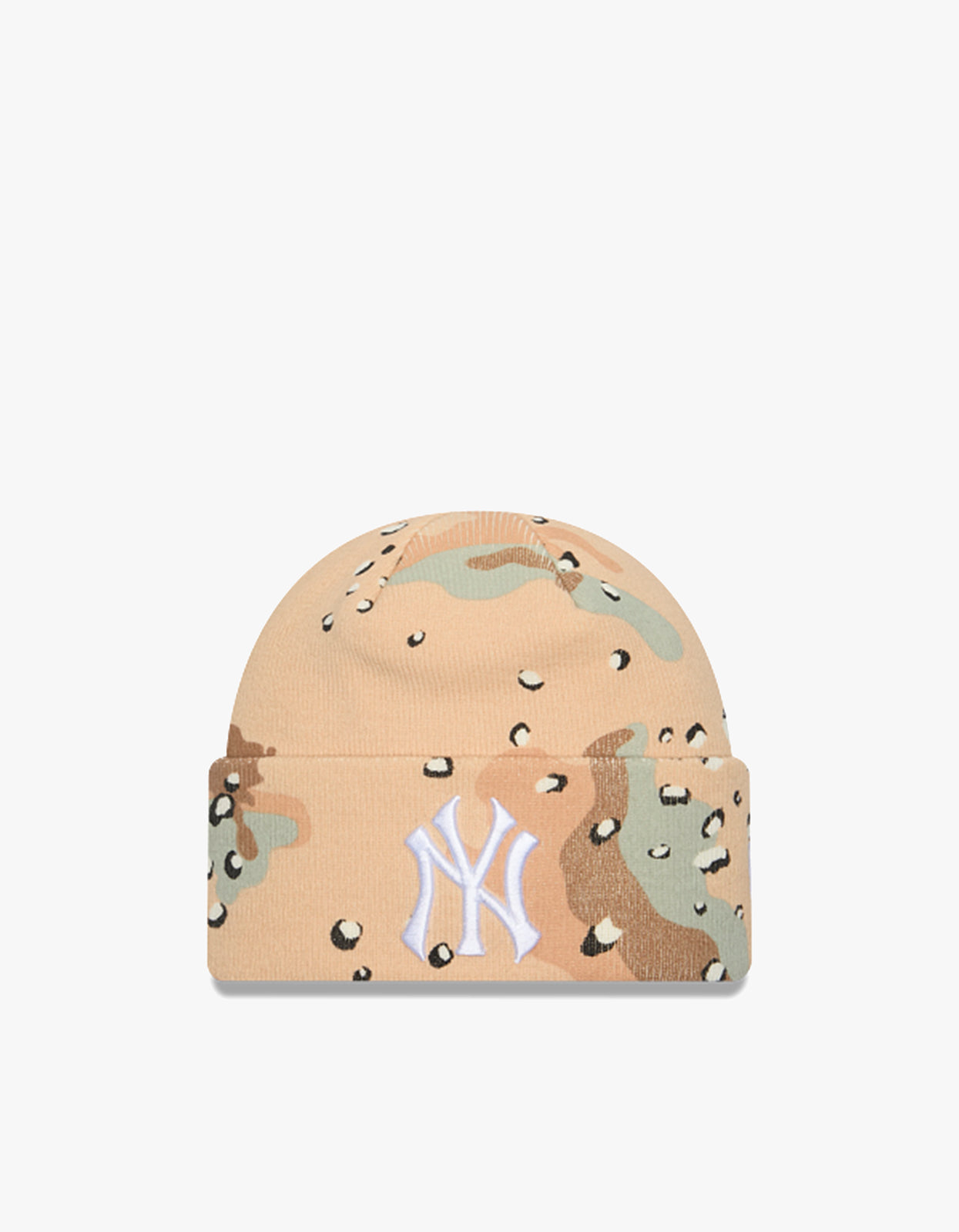 New York Yankees Camo Knit Beanie - Claypan Camo