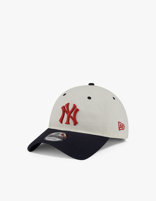 New York Yankees 2Tone 9TWENTY Cap - Chrome White/Navy