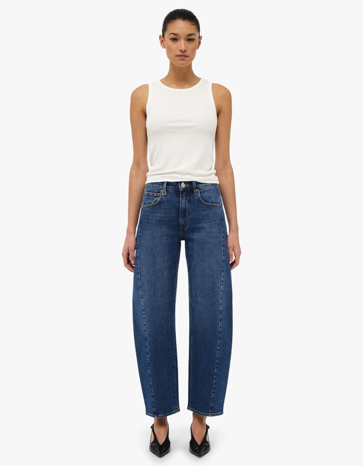 Amber Barrel Jean- Iris