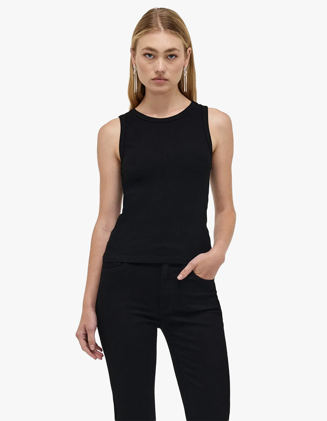 Jonesy Singlet Am - Black