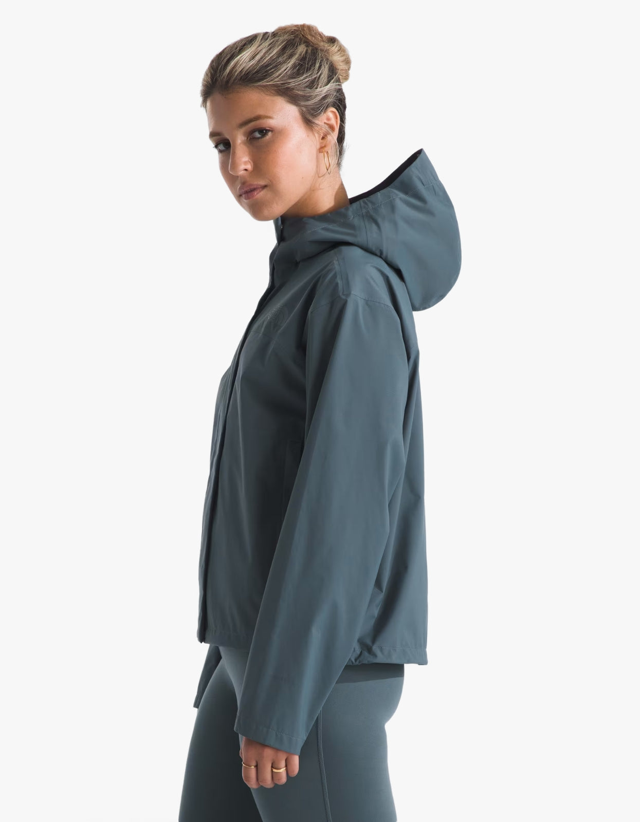 Women'S Voyage Rain 3L Hooded Jacket - Granite Grey