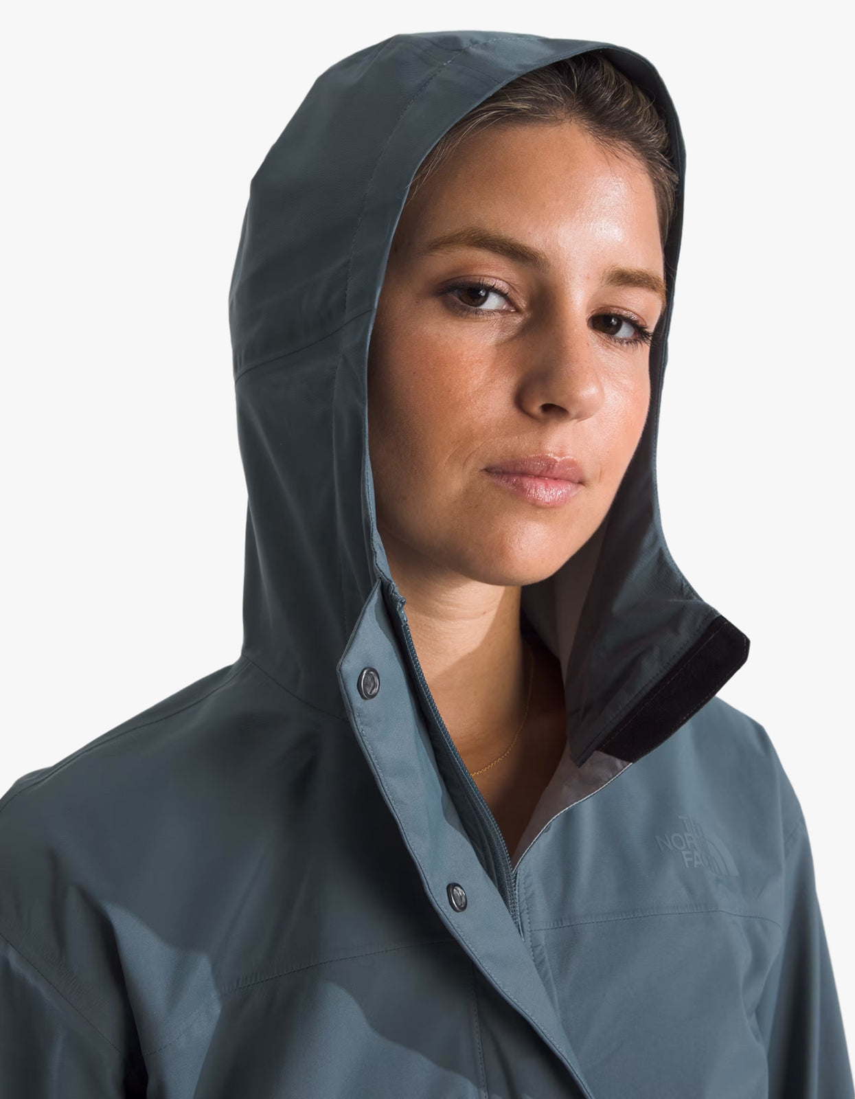 Women'S Voyage Rain 3L Hooded Jacket - Granite Grey