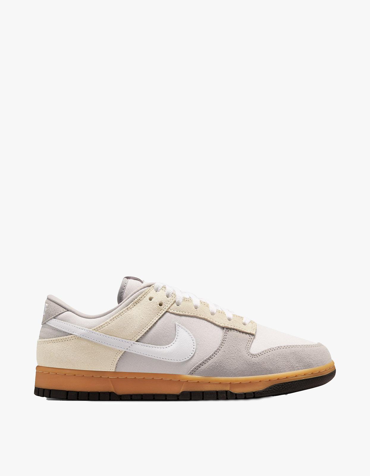 Womens Nike Dunk Low Sneakers - Phantom/ White-College Grey-Lt Khaki