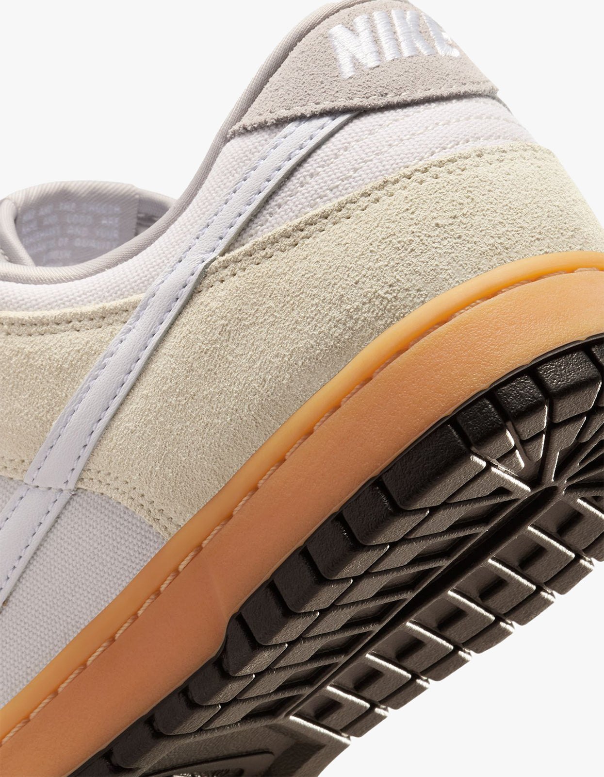 Womens Nike Dunk Low Sneakers - Phantom/ White-College Grey-Lt Khaki