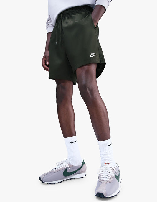 Mens Woven Flow Shorts - Sequoia/White