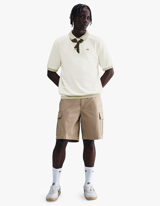 Nike Life S/S Heavyweight Polo - Sail/Light Khaki/Medium Olive