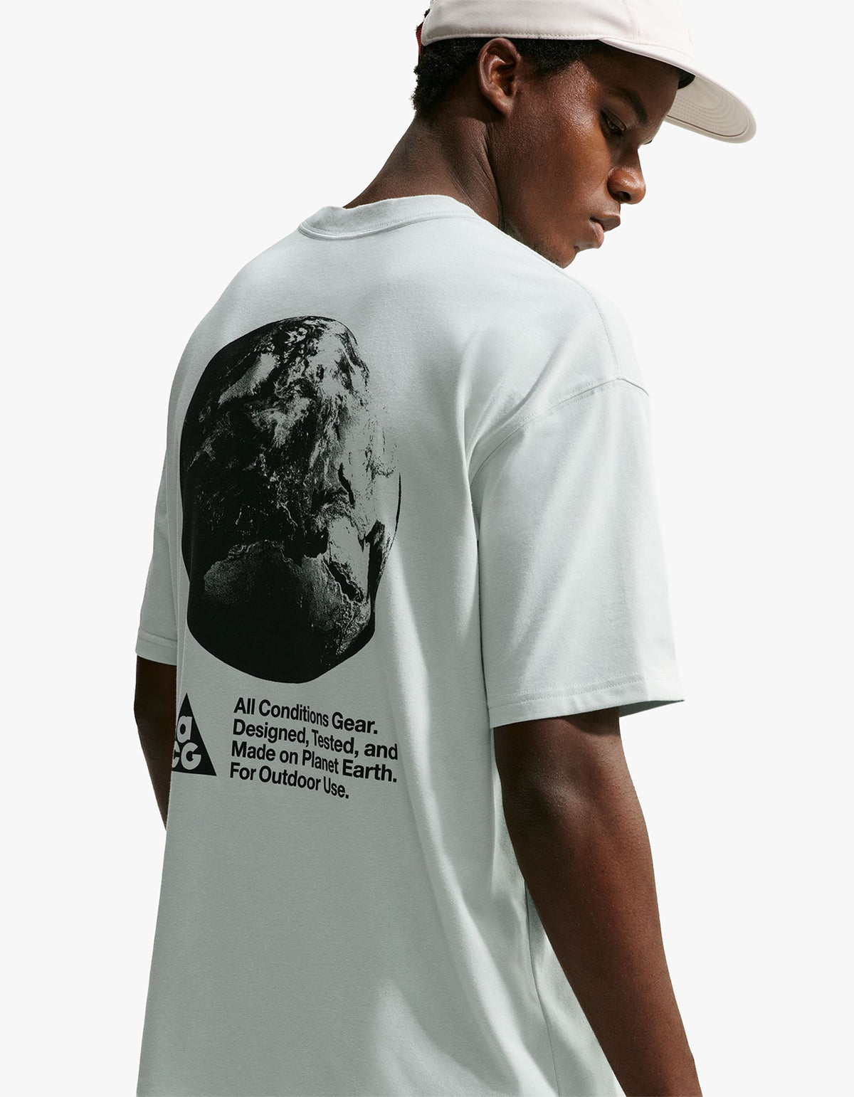 Nike ACG Mens Dri-Fit T-Shirt - Light Silver/Black