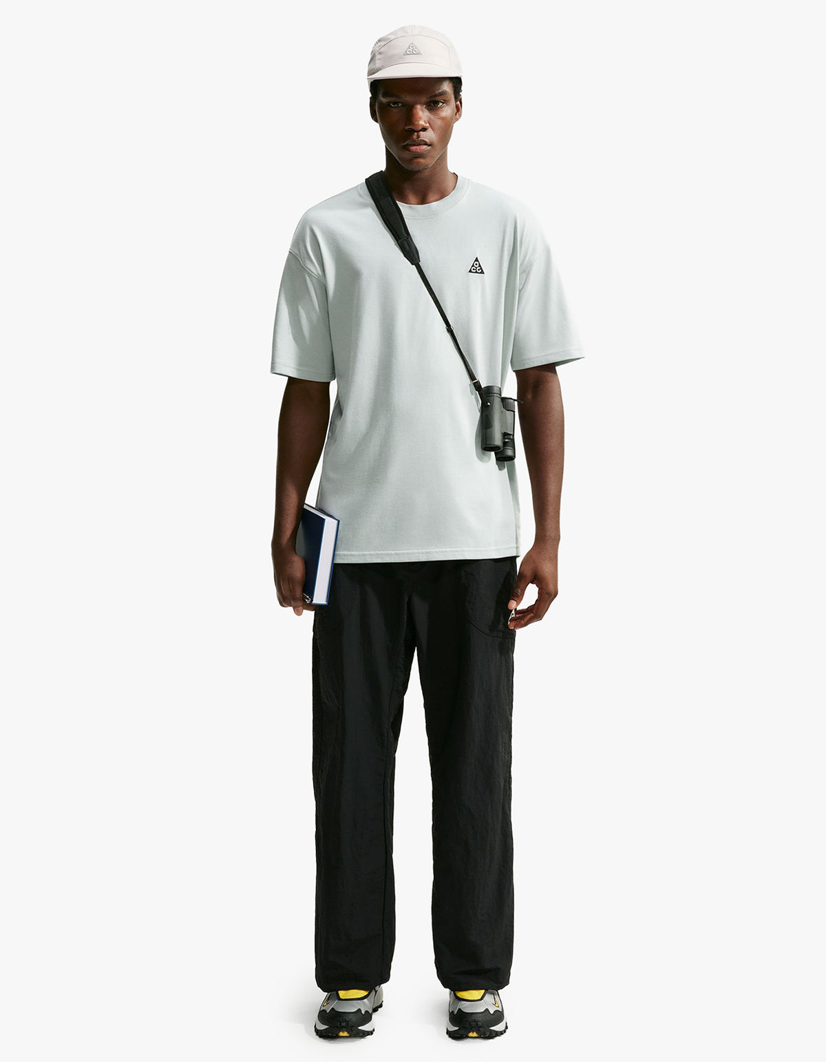 Nike ACG Mens Dri-Fit T-Shirt - Light Silver/Black