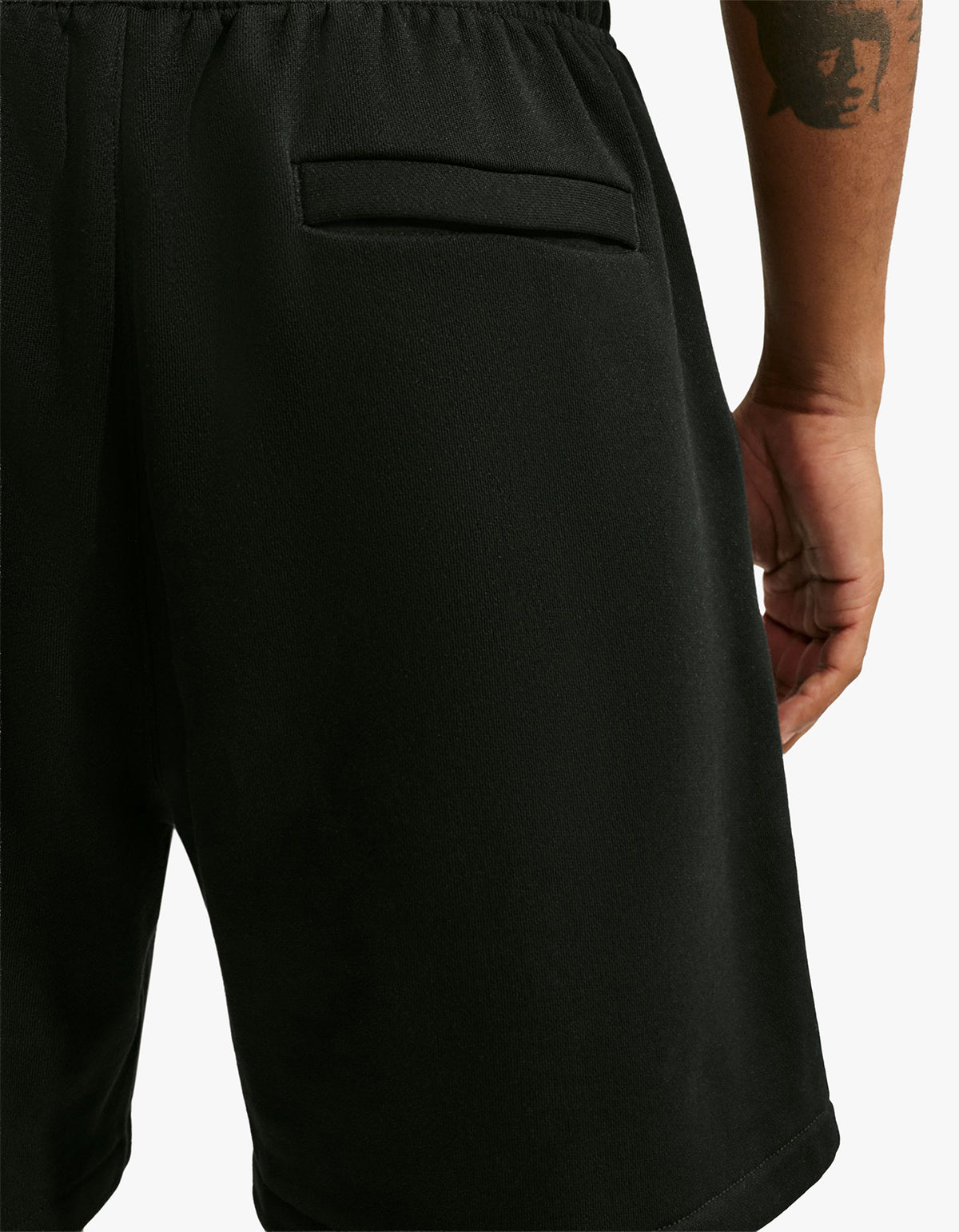 Nike Solo Swoosh Mens Fleece Shorts - Total Black/Sail