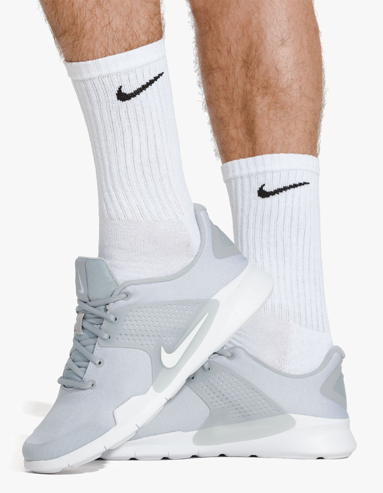 Nike Everyday Plus Crew Socks 6 Pack - White/Black
