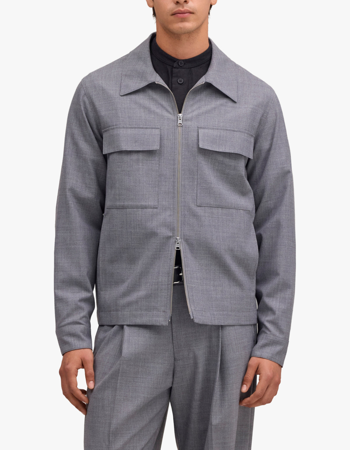 Alban Jacket 10037 - Lt Grey Melange