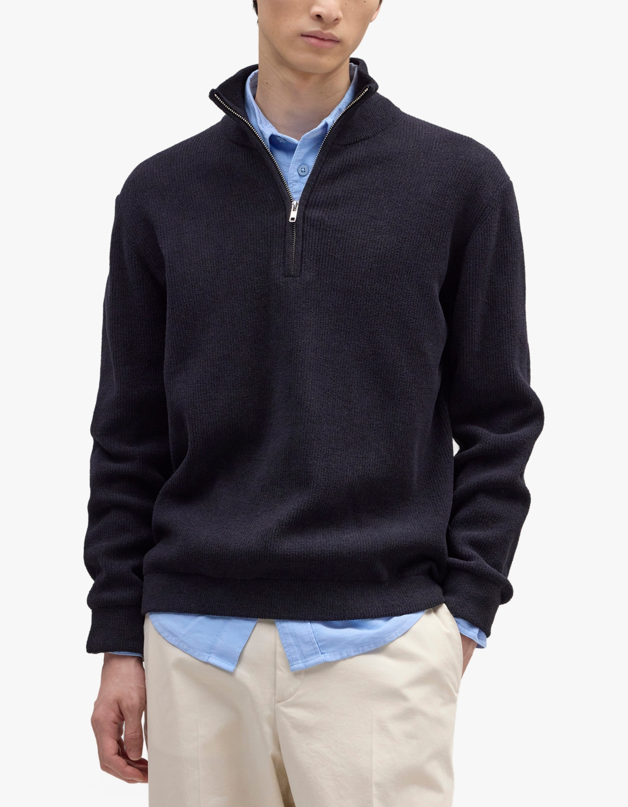 Danny Half Zip Sweater 6429 - Navy Blue 200