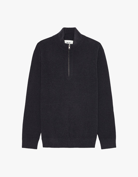 Danny Half Zip Sweater 6429 - Navy Blue 200
