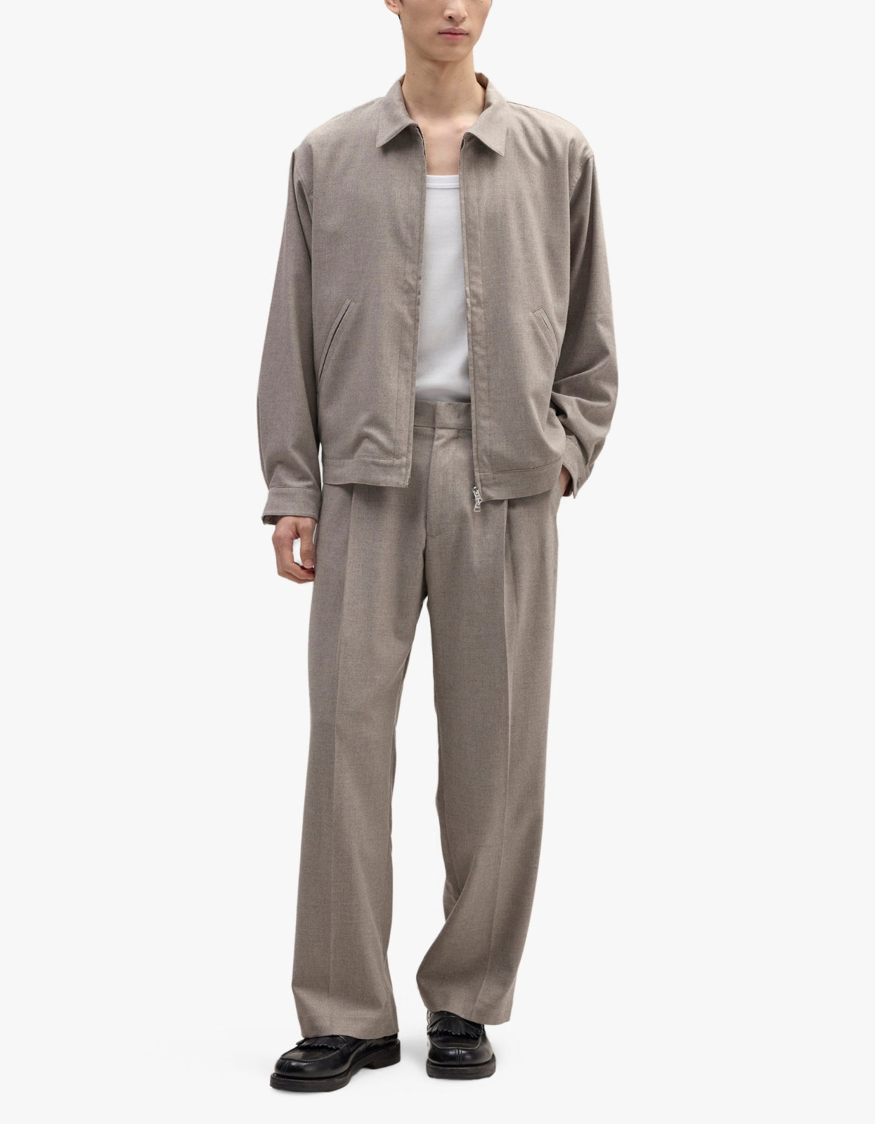 Kay Pleated Trousers 10005 - Desert Khaki 109