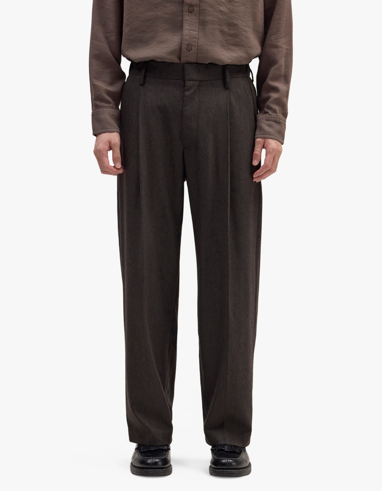 Kay Pleated Trousers 10005 - Dusky Port 578