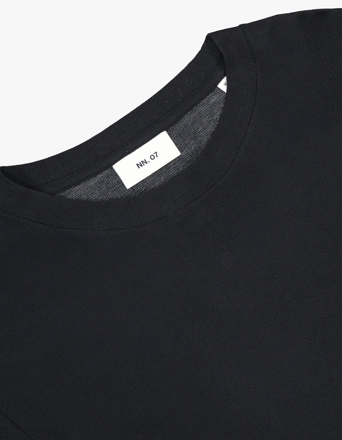 Clive L/S Waffle 3323 - 999 Black