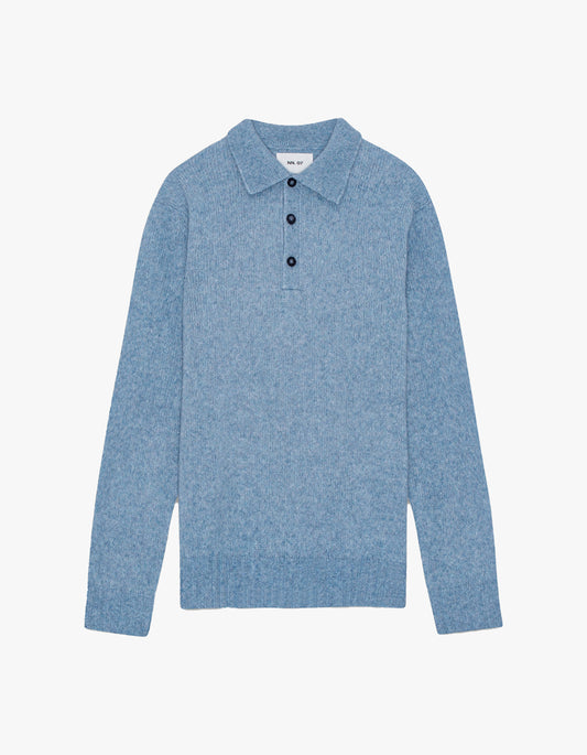 Lee L/S Polo 6598 - Tink Blue 278