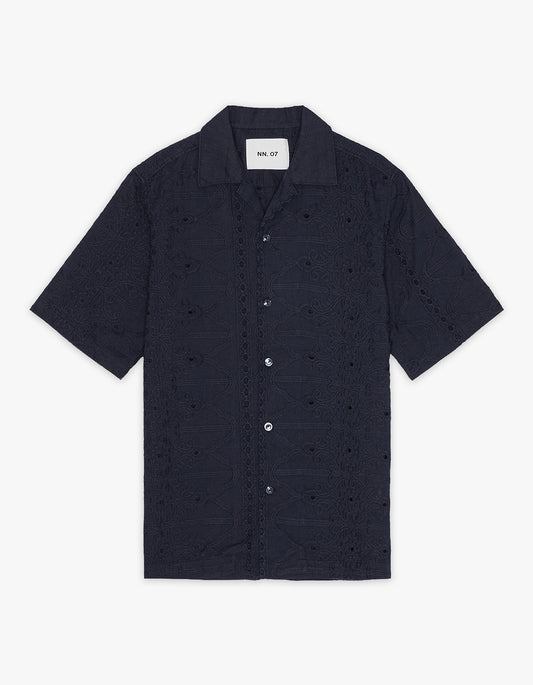 Julio S/S Shirt 5392 - Navy Blue 200