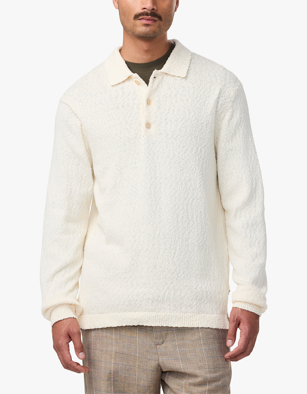 Randy L/S Polo Shirt 6690 - Ecru 020