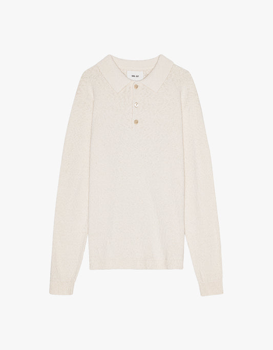 Randy L/S Polo Shirt 6690 - Ecru 020