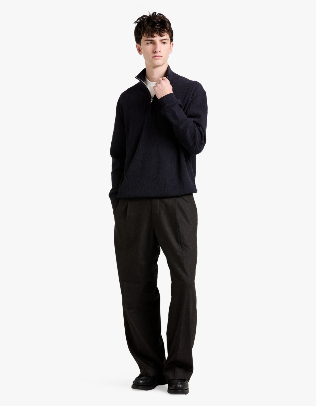 Danny Half Zip Sweater 6429 - Navy Blue 200