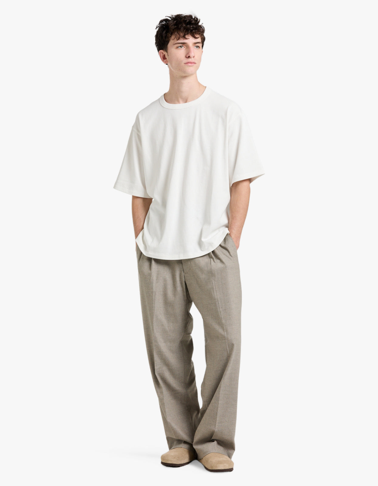 Kay Pleated Trousers 10005 - Desert Khaki 109