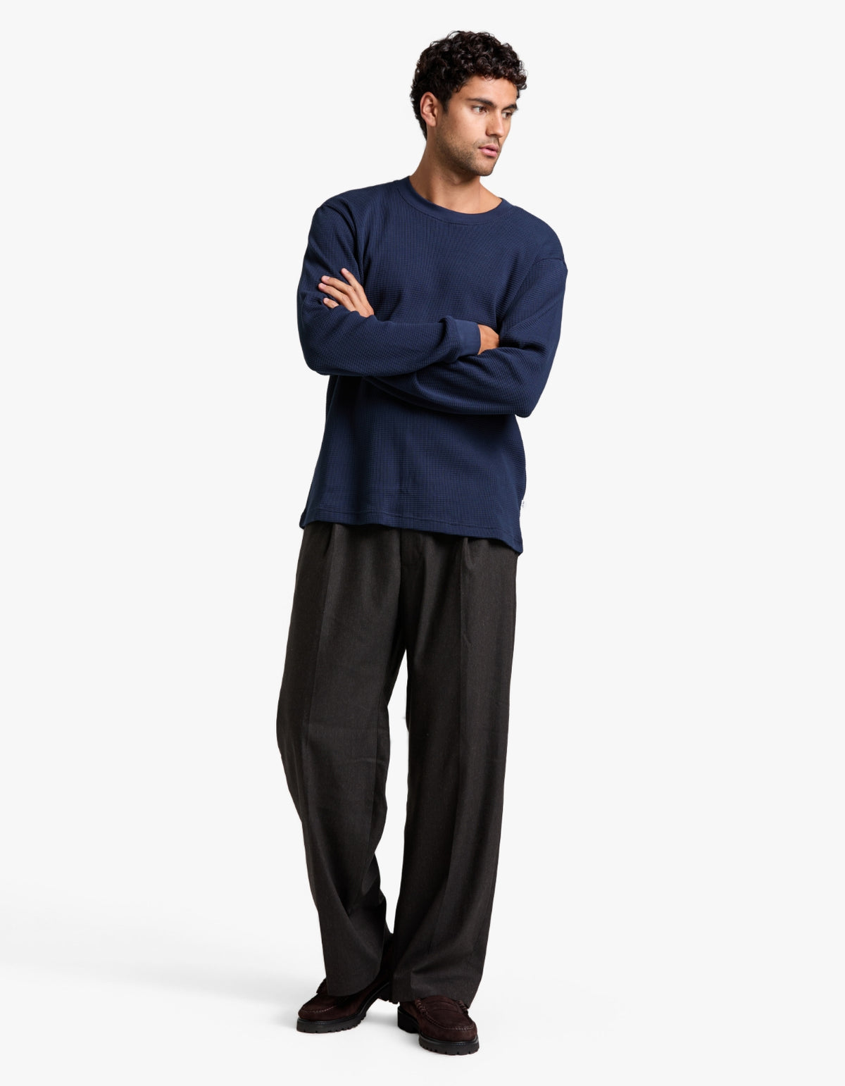 Jett L/S T Shirt 30035 - Navy Blue