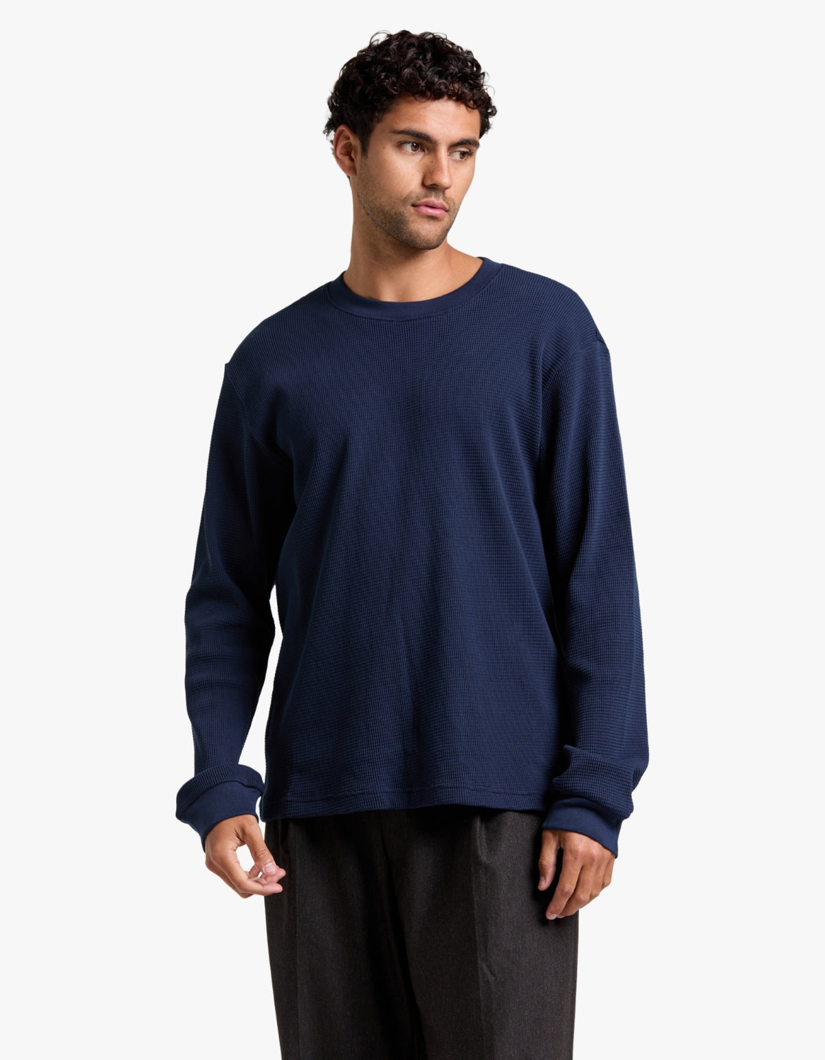 Jett L/S T Shirt 30035 - Navy Blue