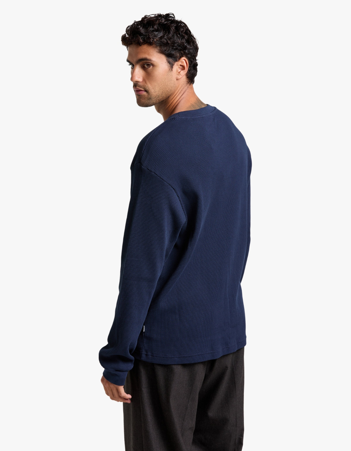 Jett L/S T Shirt 30035 - Navy Blue