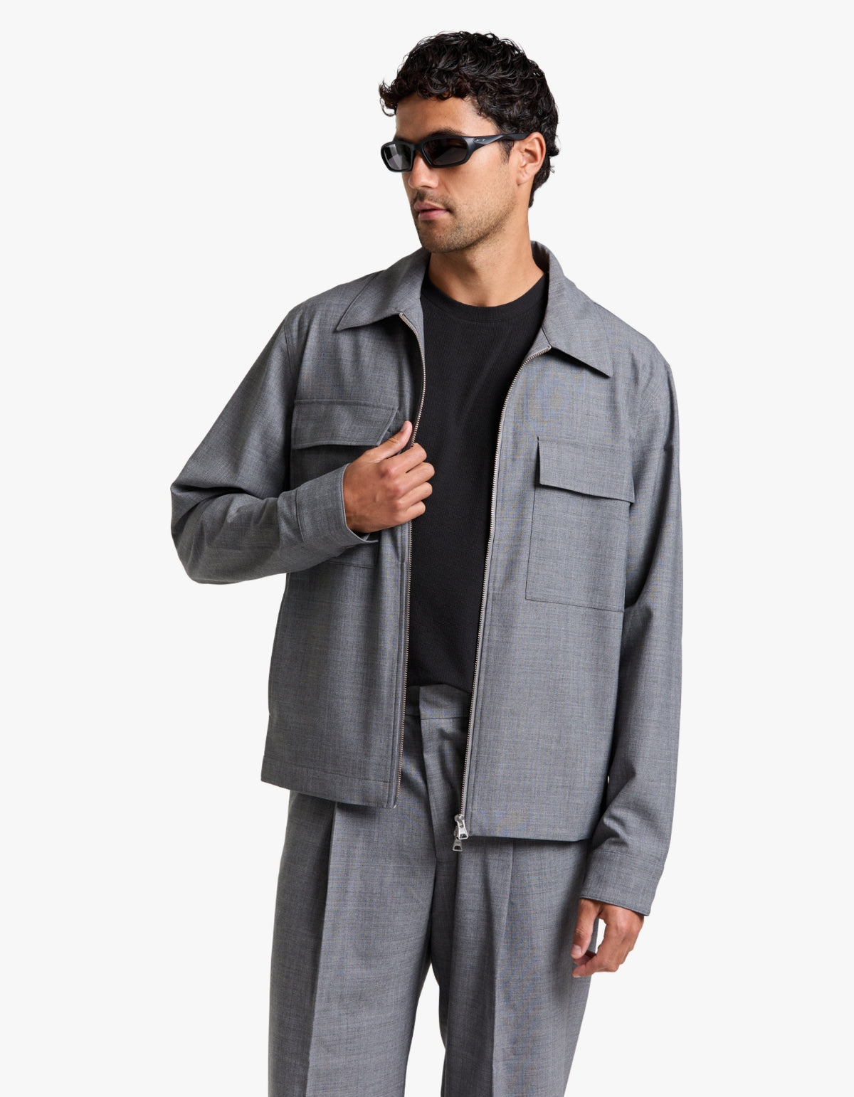 Alban Jacket 10037 - Lt Grey Melange