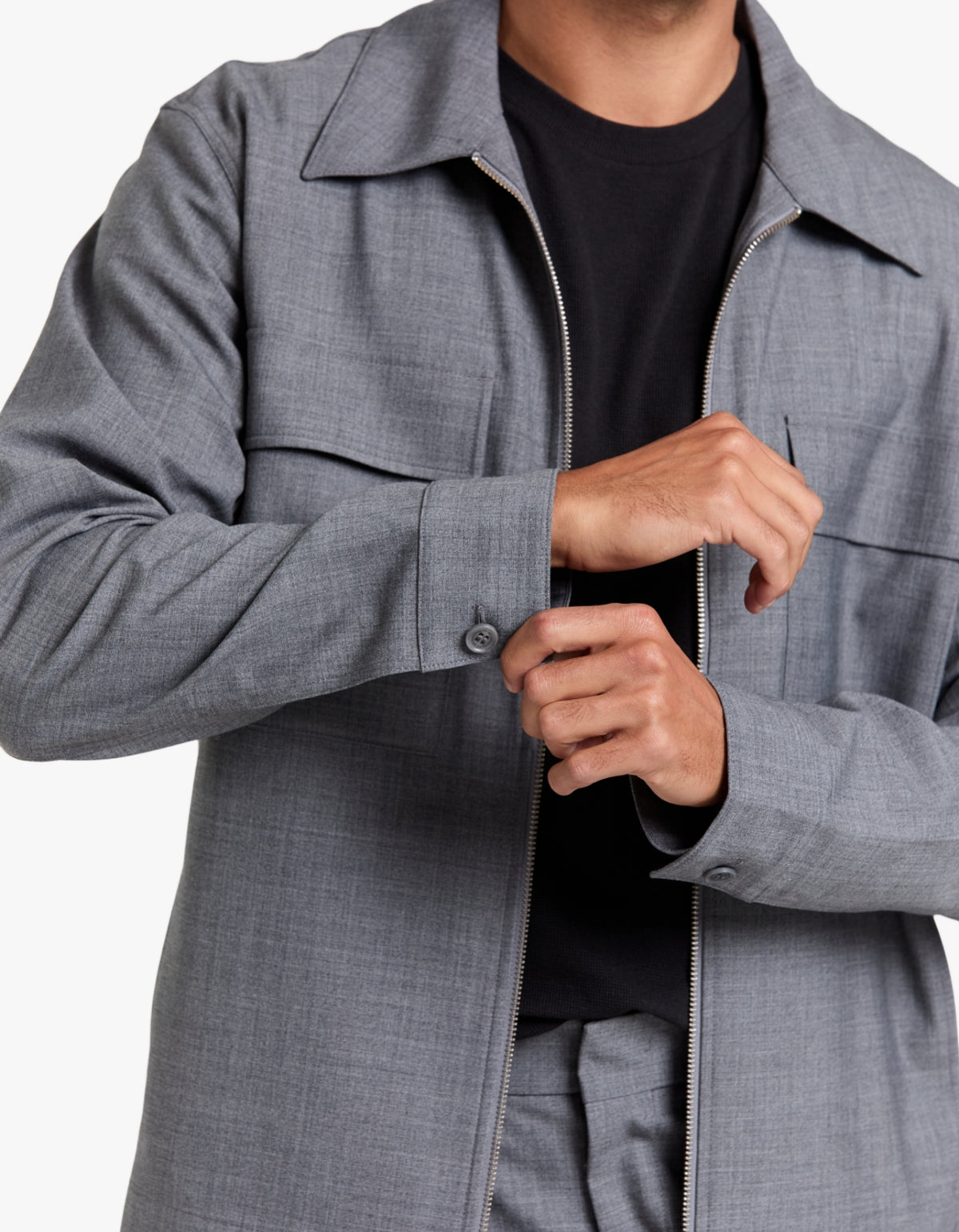Alban Jacket 10037 - Lt Grey Melange