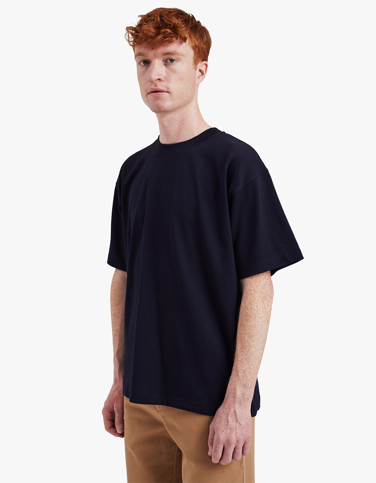 Norse Standard Heavy Loose T Shirt - Dark Navy