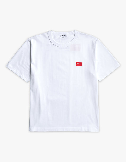 Holger Organic Department Print T Shirt - White