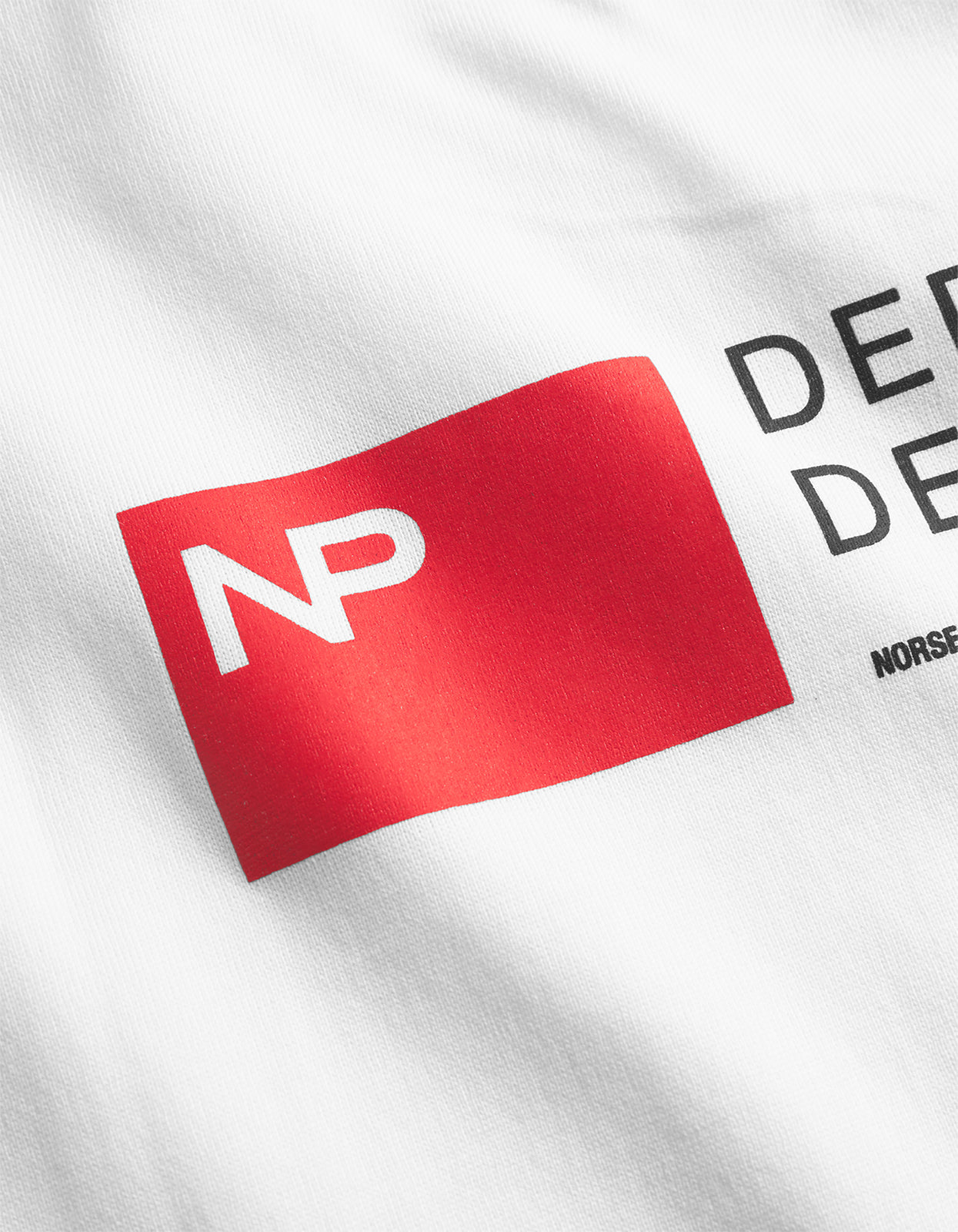 Holger Organic Department Print T Shirt - White