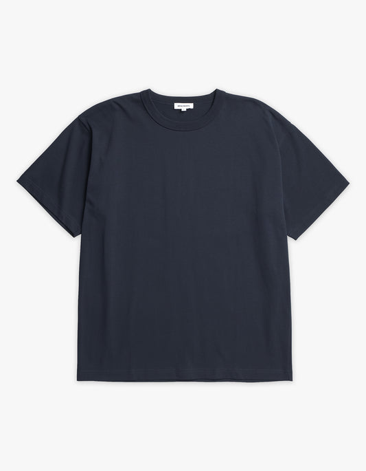 Simon Organic Arch Print T Shirt - Dark Navy
