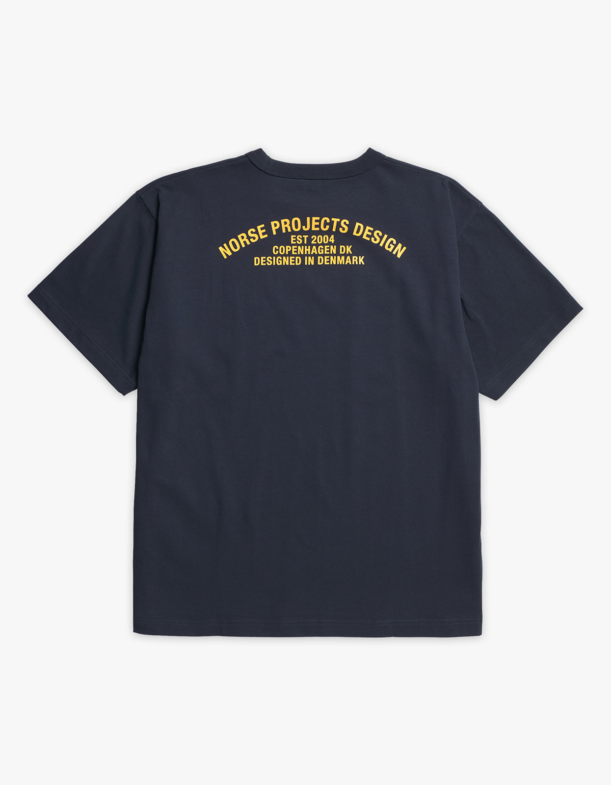 Simon Organic Arch Print T Shirt - Dark Navy