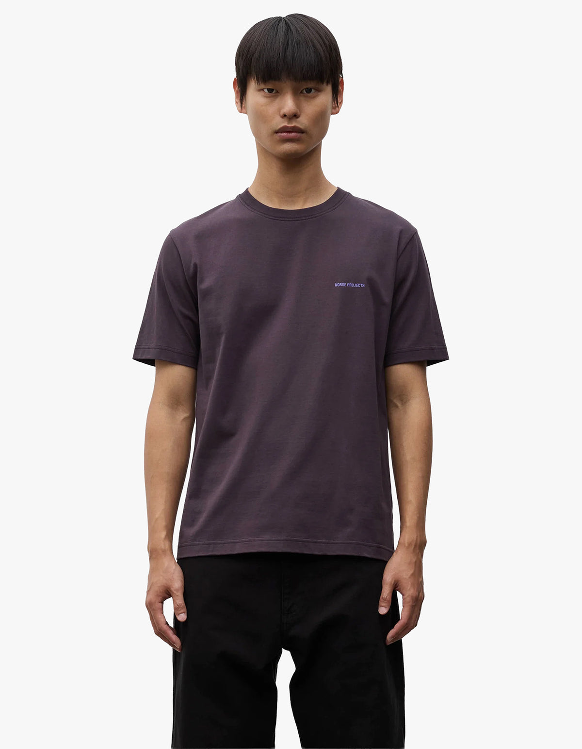 Dyrehaven Organic Logo Print T-Shirt - Darkest Purple