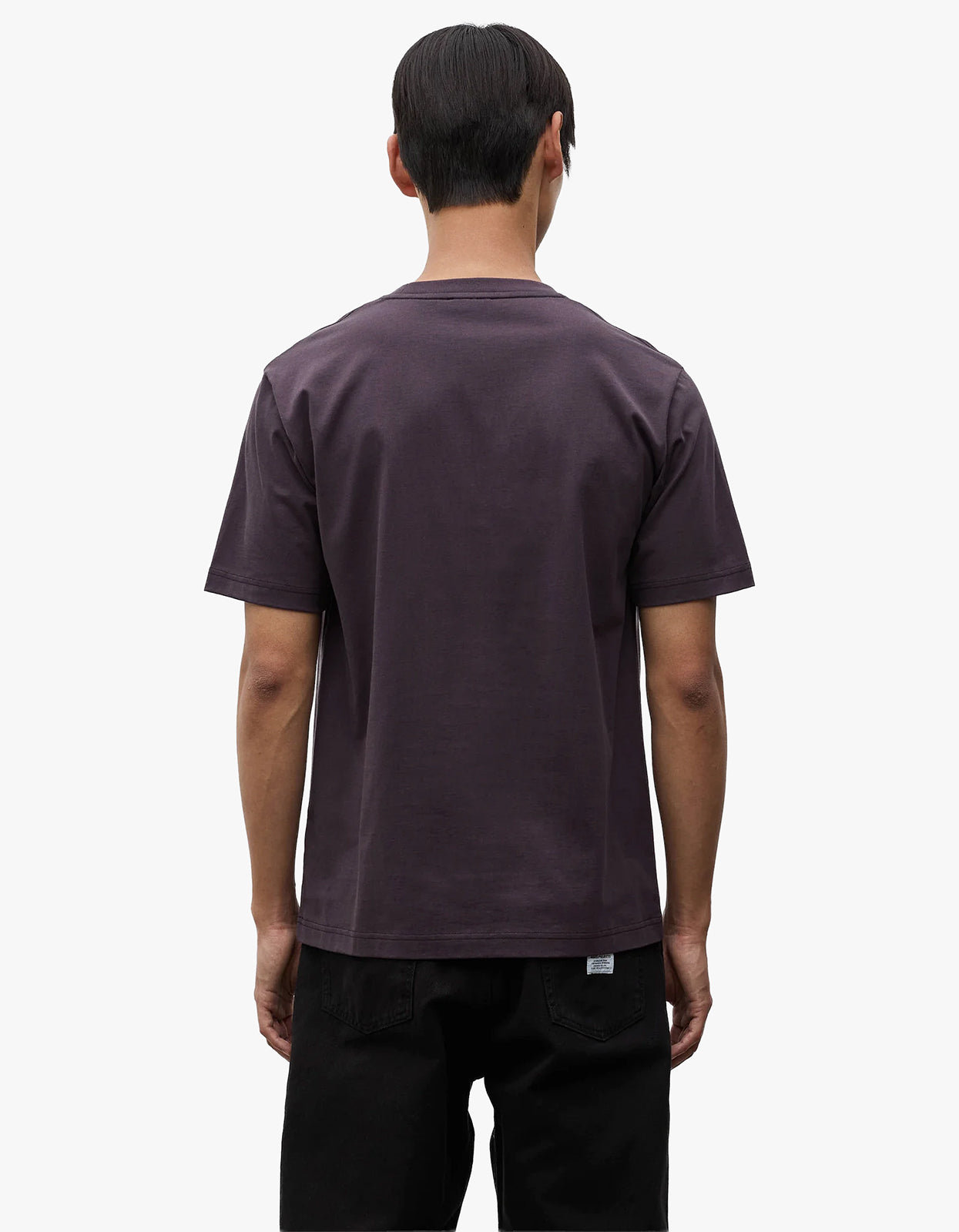 Dyrehaven Organic Logo Print T-Shirt - Darkest Purple