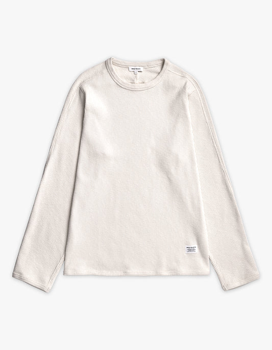 Eske Military Rib L/S T Shirt - Ecru