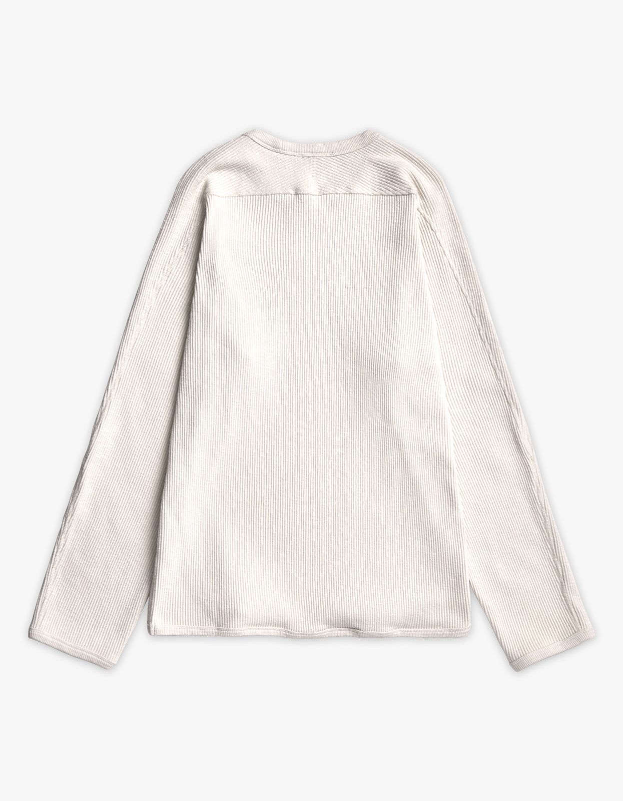 Eske Military Rib L/S T Shirt - Ecru