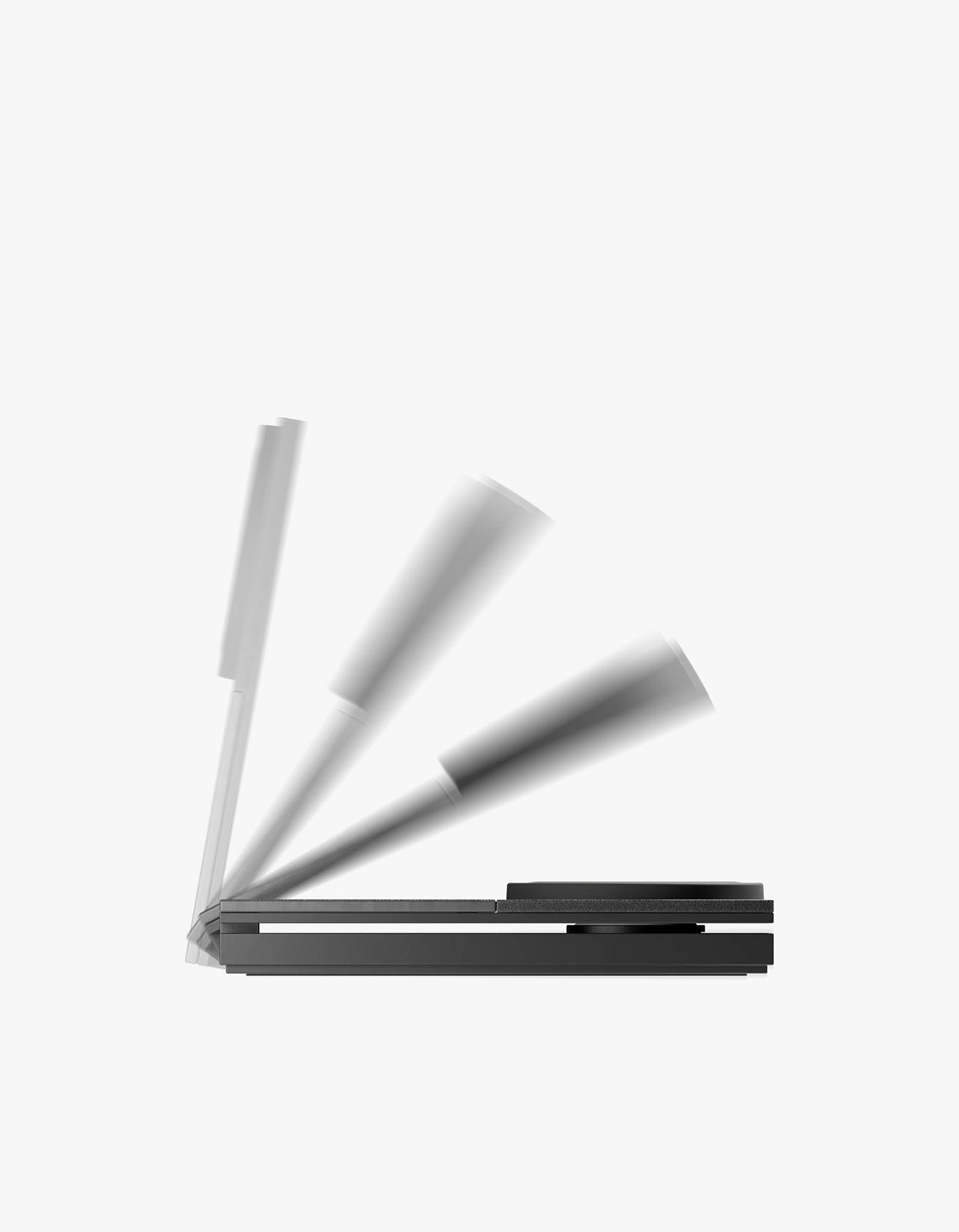 Rise 3 In 1 Magnetic Wireless Charger - Black