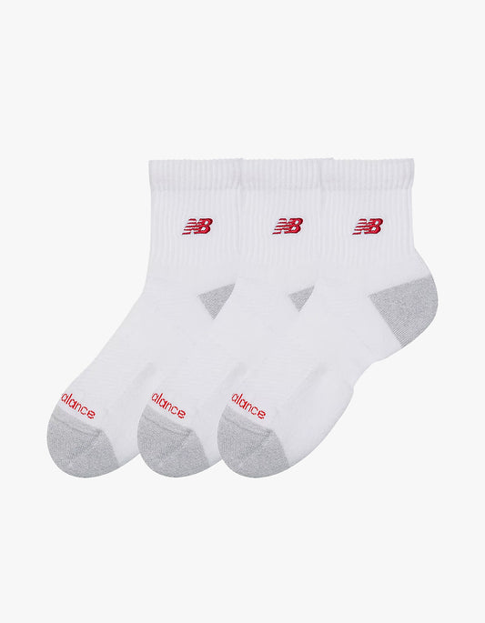 Active Premium Qtr 3 Pack - White