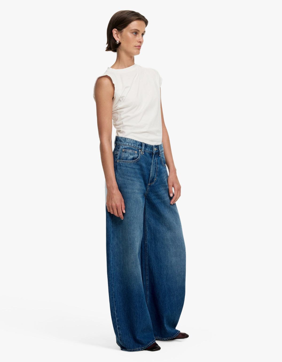 Mimi Super Barrel Azure - Mid Indigo