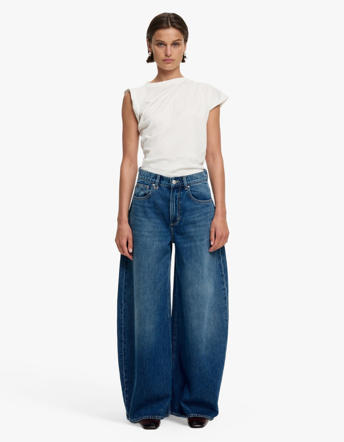 Mimi Super Barrel Azure - Mid Indigo