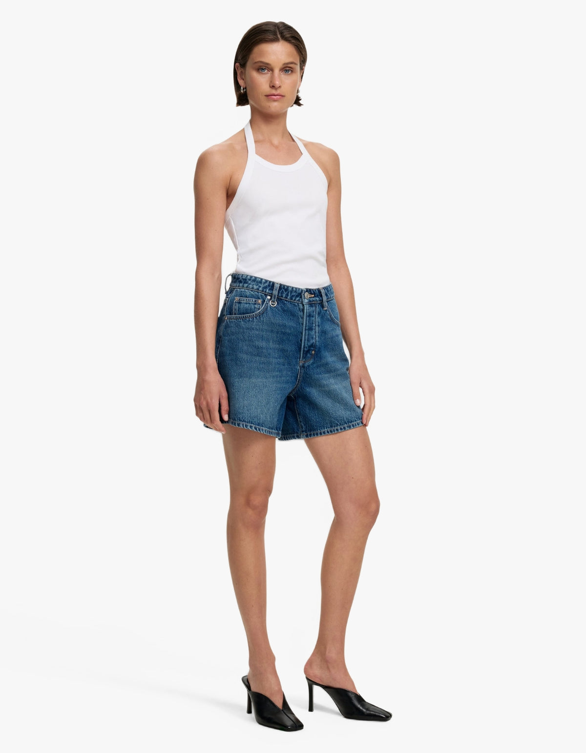 Eva Short Azure - Mid Vintage Indigo