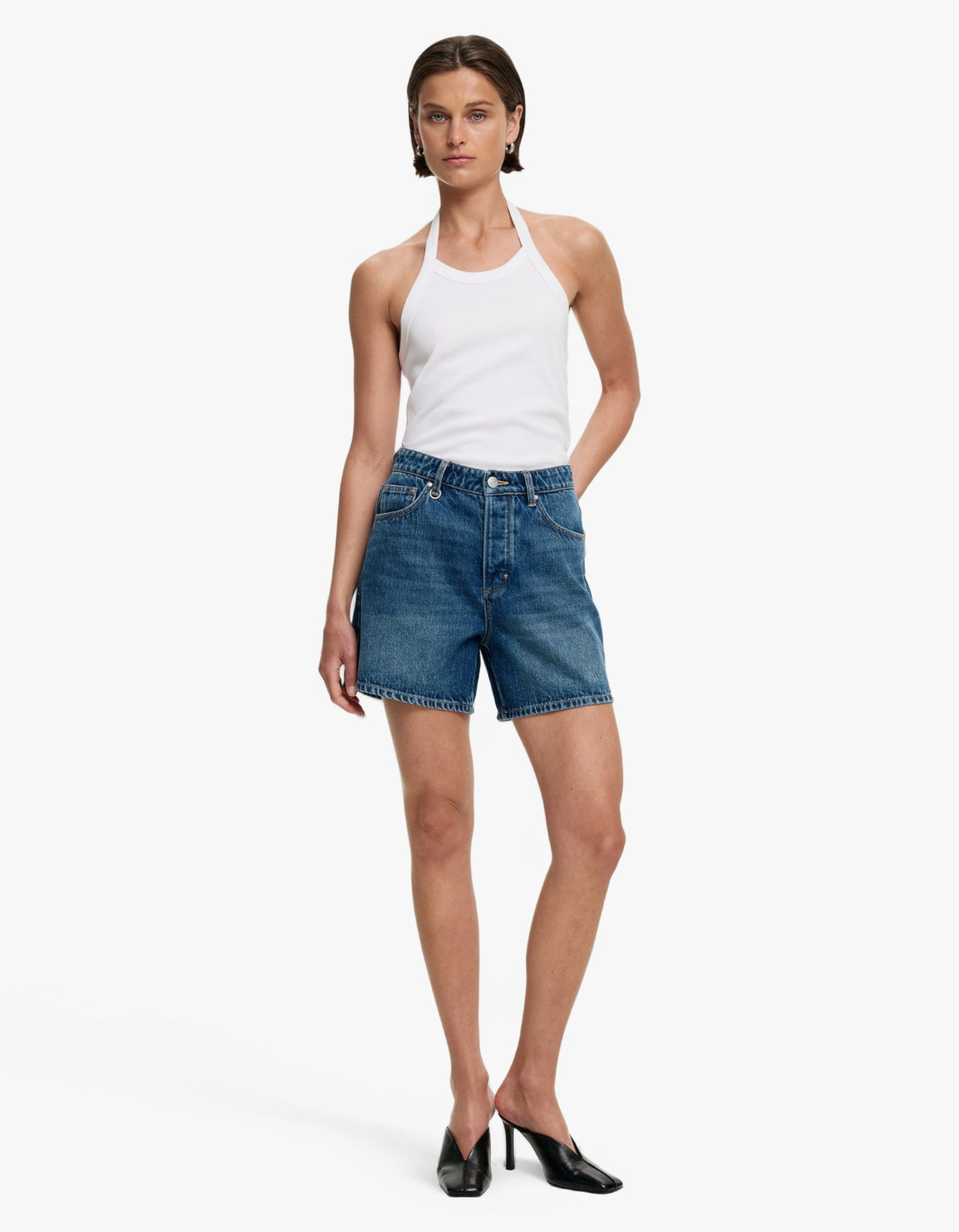Eva Short Azure - Mid Vintage Indigo