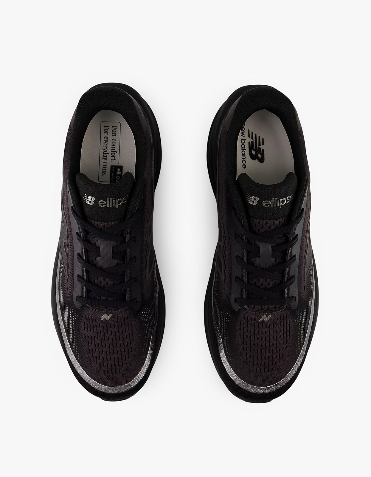 Mens Ellipse Sneakers - Black/Black Metallic/Faded Black