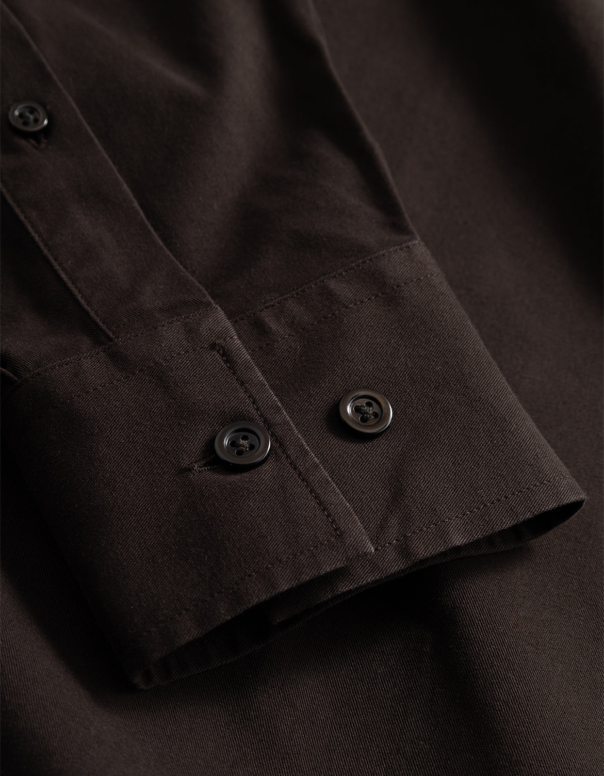 Kongshoved Cotton Twill GMD Relaxed Shirt - Delicioso Brown
