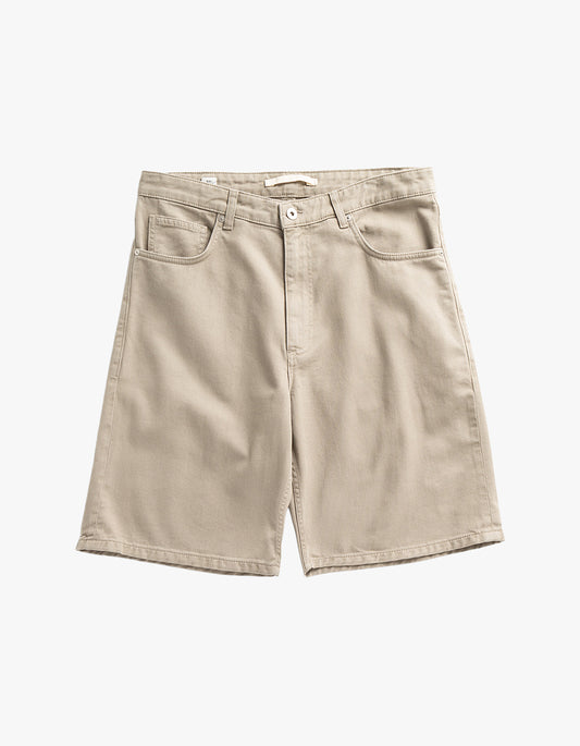 Korshavn Relaxed 5 Pocket Heavy Twill Short - Clay